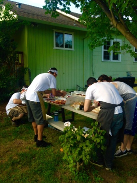 Chefs Preparing the Appetizers on the Farm