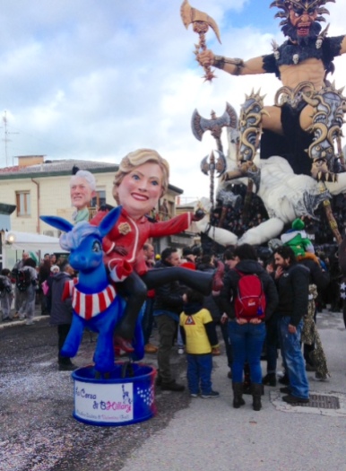 One of the Hillary floats.